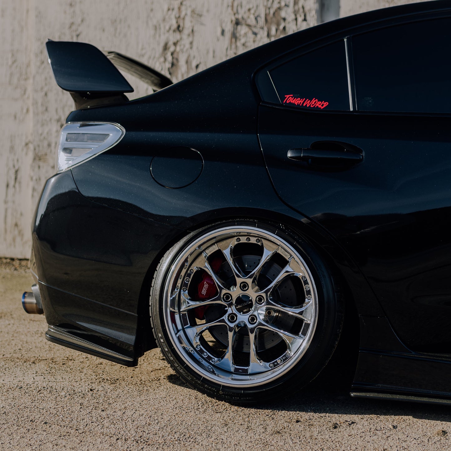 TOUGH WORLD WINDOW DECAL